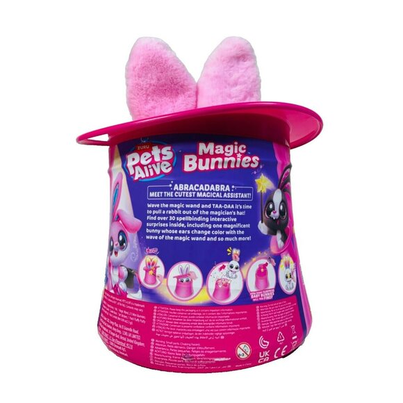 Pets Alive Magic Bunny Surprise Interactive Plush Pink 20+ Interactives - Picture 5 of 9